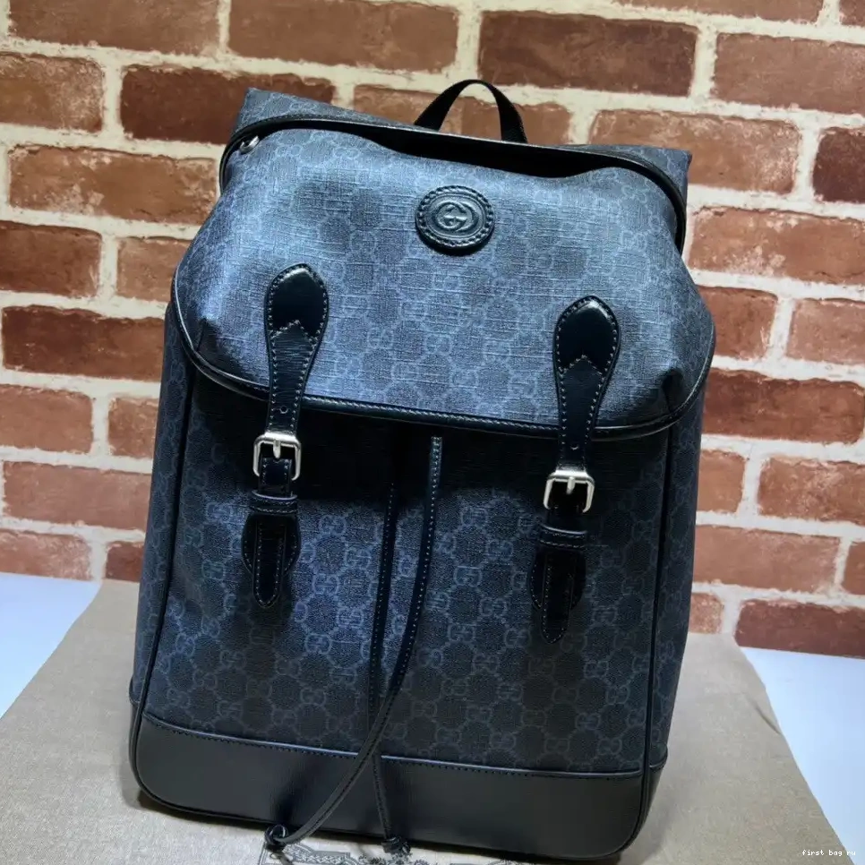 Firstbag ru G with Gucci Interlocking backpack Medium 0629